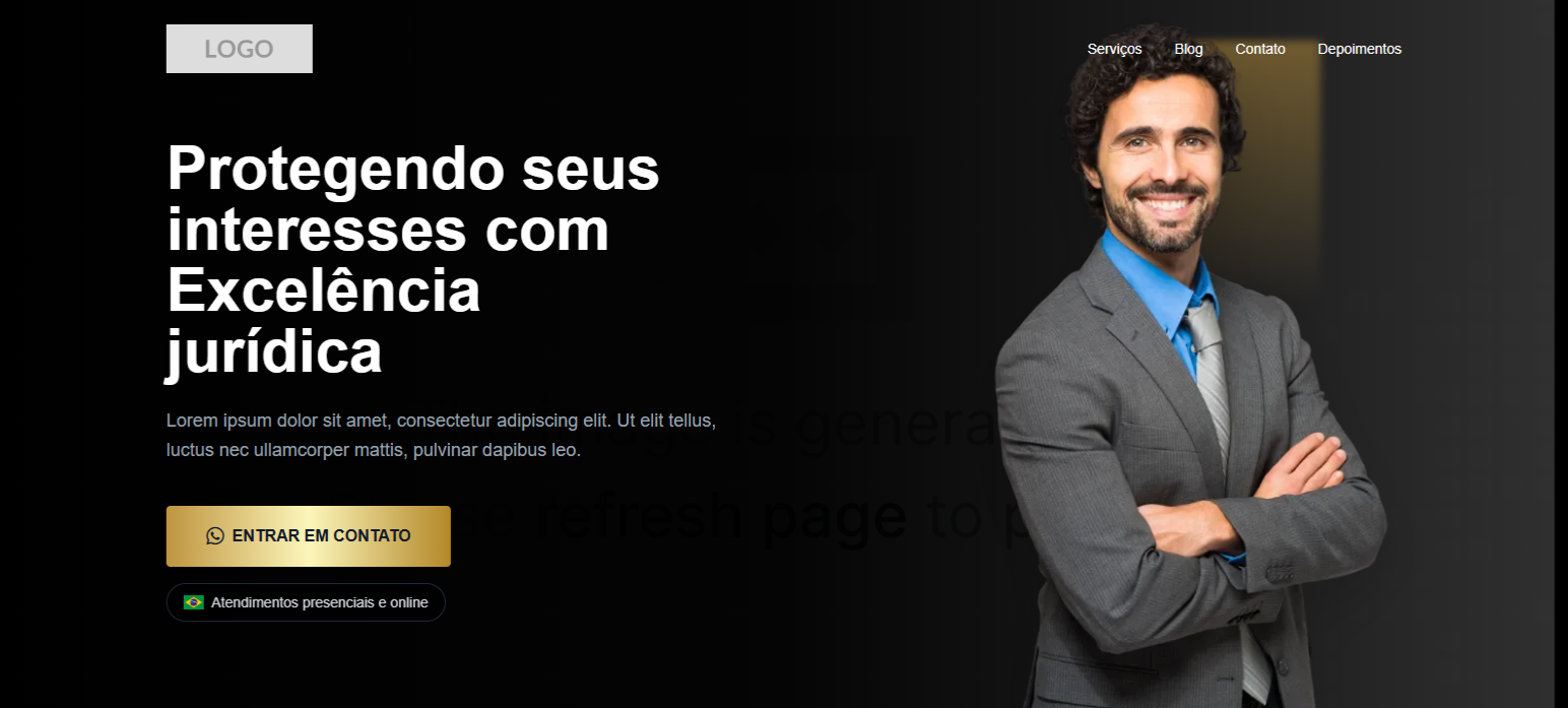 Interface JusBuilder - Tela 1